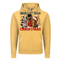 Vintage Mustard herd it was christmas Vintage Hoodie - CowGirlArtShop