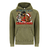 Vintage Olive herd it was christmas Vintage Hoodie - CowGirlArtShop