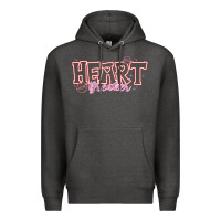 Charcoal Heather Heart Breaker Valentine Premium Hoodie - CowhideDigitalArt