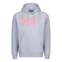 Heather Grey Heart Breaker Valentine Premium Hoodie - CowhideDigitalArt