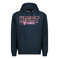 Navy Heart Breaker Valentine Premium Hoodie - CowhideDigitalArt