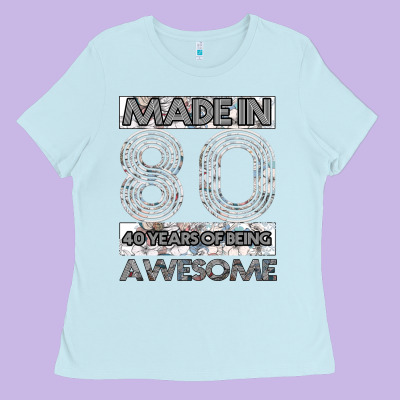 Born In 1980 Womens Ladies Tee Designed By Bettercallsaul