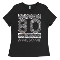 Black Born in 1980 Womens Ladies Tee - Bettercallsaul