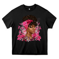 Black breast cancer afro woman Heavy Core Tee - Artiststas