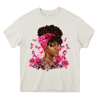 Cream breast cancer afro woman Heavy Core Tee - Artiststas