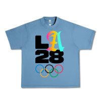 Pebble Blue 2028 summer olympics Urban Heavy Tee - FloraArt