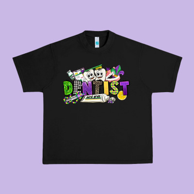 Dentist Mardi Gras Urban Heavy Tee Designed By Cowgirlartshop