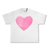 Lunar Rock Valentines Pink Heart Urban Heavy Tee - FloraArt