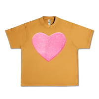 Peanut Butter Valentines Pink Heart Urban Heavy Tee - FloraArt