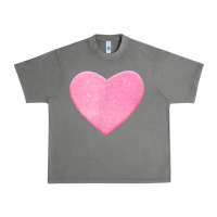 Tornado Valentines Pink Heart Urban Heavy Tee - FloraArt