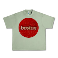 Oil Green boston   simple red circle vintage Urban Heavy Tee - FloraArt