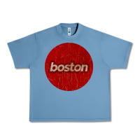 Pebble Blue boston   simple red circle vintage Urban Heavy Tee - FloraArt