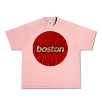 Salmon boston   simple red circle vintage Urban Heavy Tee - FloraArt