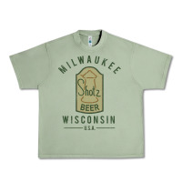 Oil Green shotz beer worn Urban Heavy Tee - FloraArt
