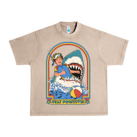 French Oak Stay Positive Classic Urban Heavy Tee - FloraArt