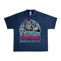Navy creepshow 1 Urban Heavy Tee - FloraArt