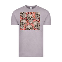Vintage Zinc skulls and flowers Vintage Tee - TumblerDesignByShophia