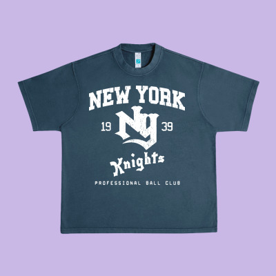 The Natural Ny New York Knights Baseball Urban Heavy Tee Designed By Floraart