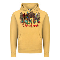 Vintage Mustard howdy christmas Vintage Hoodie - CowGirlArtShop