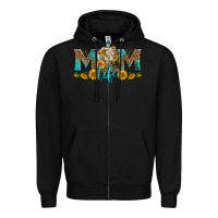 Black Western Charolais Cow Mom Life Zipper Hoodie - LillyAllenDesigns
