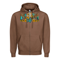 Chestnut Western Charolais Cow Mom Life Zipper Hoodie - LillyAllenDesigns