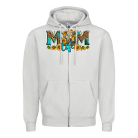Dove Grey Western Charolais Cow Mom Life Zipper Hoodie - LillyAllenDesigns