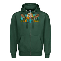 Sports Green Western Charolais Cow Mom Life Zipper Hoodie - LillyAllenDesigns