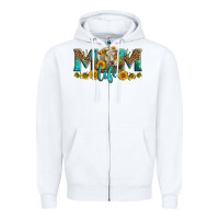White Western Charolais Cow Mom Life Zipper Hoodie - LillyAllenDesigns