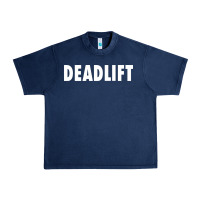Navy deadlift Urban Heavy Tee - FloraArt
