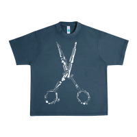 Midnight Navy Barber Hairdresser For Barbershop Owner Gift Haircut Stylist Urban Heavy Tee - trangStudio
