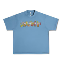 Pebble Blue Snow White And The Seven Dwarfs Marching In Line Urban Heavy Tee - FloraArt