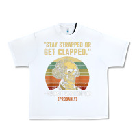 White stay strapped or get clapped george washington Urban Heavy Tee - FloraArt