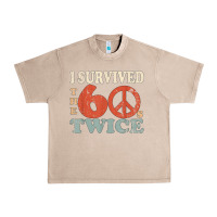 French Oak I Survived The Sixties 60s Twice Urban Heavy Tee - FloraArt