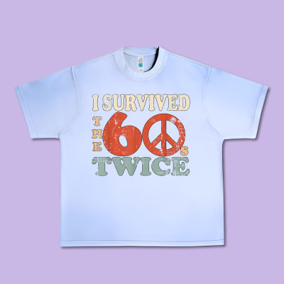I Survived The Sixties 60s Twice Urban Heavy Tee Designed By Floraart