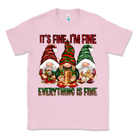 Bubblegum Pink It's fine i'm fine everything is fine Classic Tee - NancyCooperArtShop