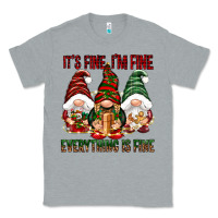 Heather Grey It's fine i'm fine everything is fine Classic Tee - NancyCooperArtShop