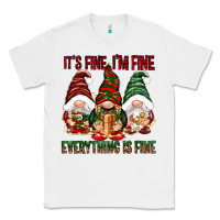 White It's fine i'm fine everything is fine Classic Tee - NancyCooperArtShop