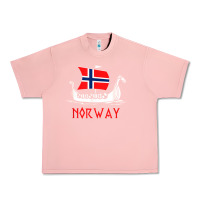 Salmon boat norwegian flag norway viking ship norway Urban Heavy Tee - FloraArt