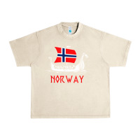 Sandshell boat norwegian flag norway viking ship norway Urban Heavy Tee - FloraArt