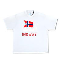White boat norwegian flag norway viking ship norway Urban Heavy Tee - FloraArt