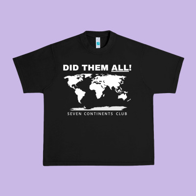 Seven Continents Shirt Urban Heavy Tee Designed By Floraart