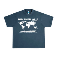 Midnight Navy Seven Continents Shirt Urban Heavy Tee - FloraArt