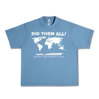 Pebble Blue Seven Continents Shirt Urban Heavy Tee - FloraArt