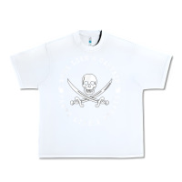 White Work like a captain party like a pirate Urban Heavy Tee - FloraArt