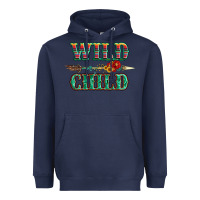 Navy wild chıld serape sunflower and gemstone with arrow Heavyweight Hoodie - Artiststas