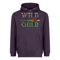Plum wild chıld serape sunflower and gemstone with arrow Heavyweight Hoodie - Artiststas