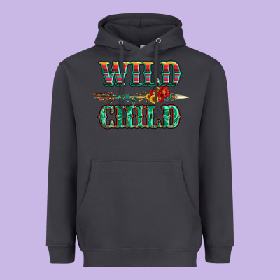 Wild Chıld Serape Sunflower And Gemstone With Arrow Heavyweight Hoodie Designed By Artiststas