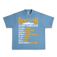 Pebble Blue wicked smaht boston accent translator bostonians gifts shirt Urban Heavy Tee - FloraArt