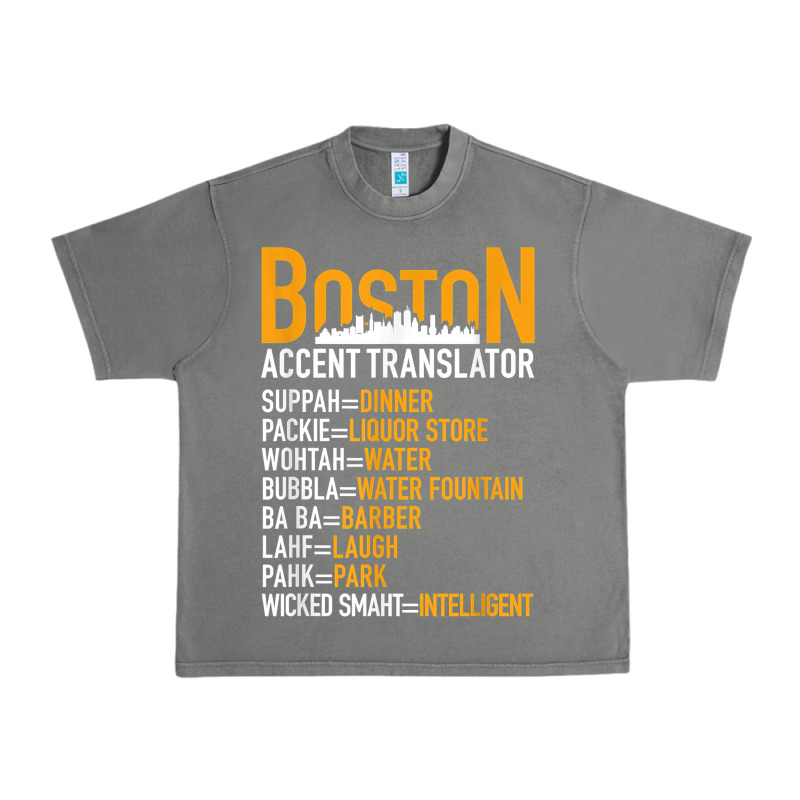 Wicked Smaht Boston Accent Translator Bostonians Gifts Shirt Urban Heavy Tee by FloraArt | Teevron