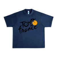 Navy tour de france cycling Urban Heavy Tee - ArtMosaic